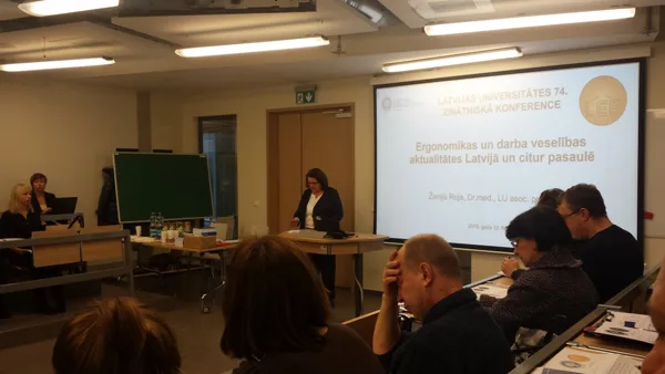 74. Latvijas Universitātes zinātniskā konference, sekcija “Ergonomika un darba vide” 